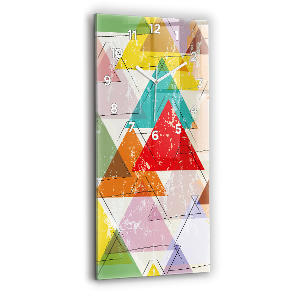 Orologio verticale Triangoli geometrici
