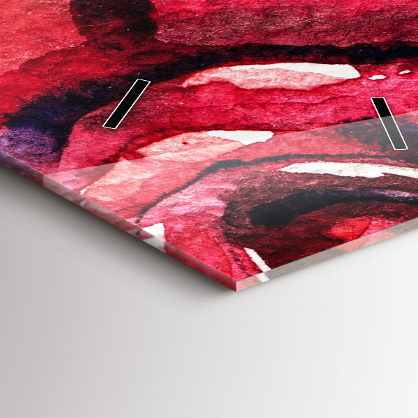 Orologio verticale Ritratto colorato di una donna