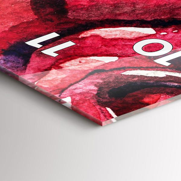 Orologio verticale Ritratto colorato di una donna