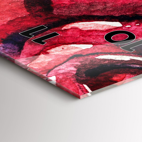 Orologio verticale Ritratto colorato di una donna