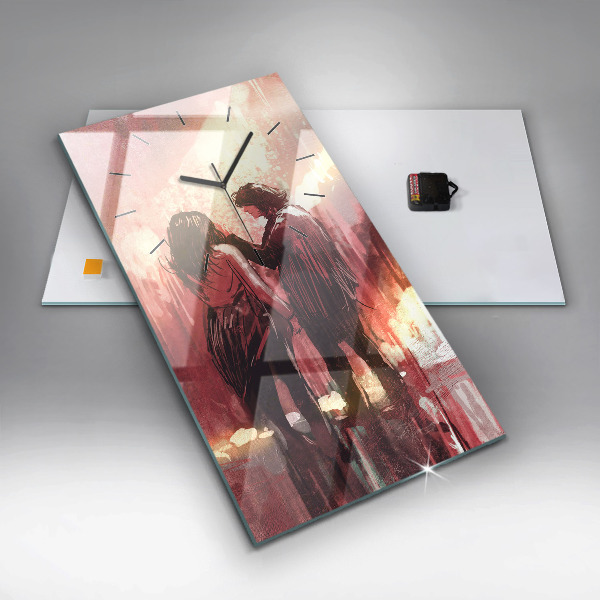 Orologio verticale Giovane coppia innamorata