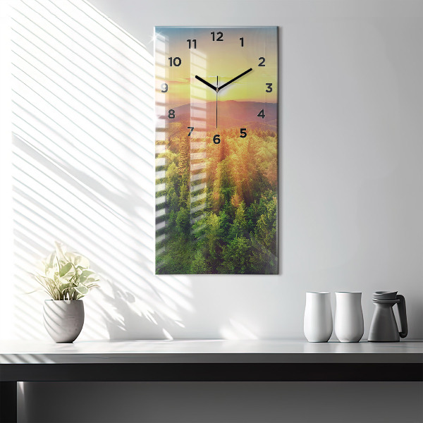 Orologio verticale Tramonto sulle colline