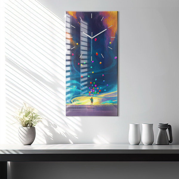 Orologio verticale Bambino e palloncini