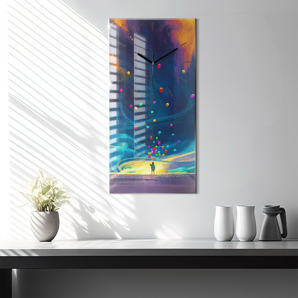 Orologio verticale Bambino e palloncini