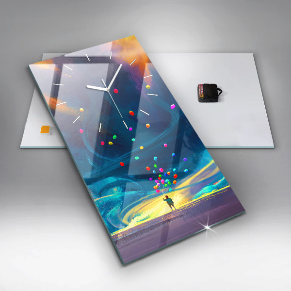 Orologio verticale Bambino e palloncini