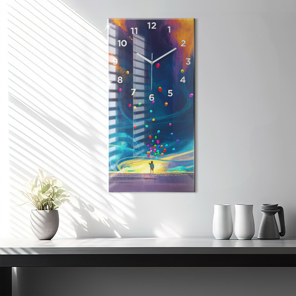 Orologio verticale Bambino e palloncini