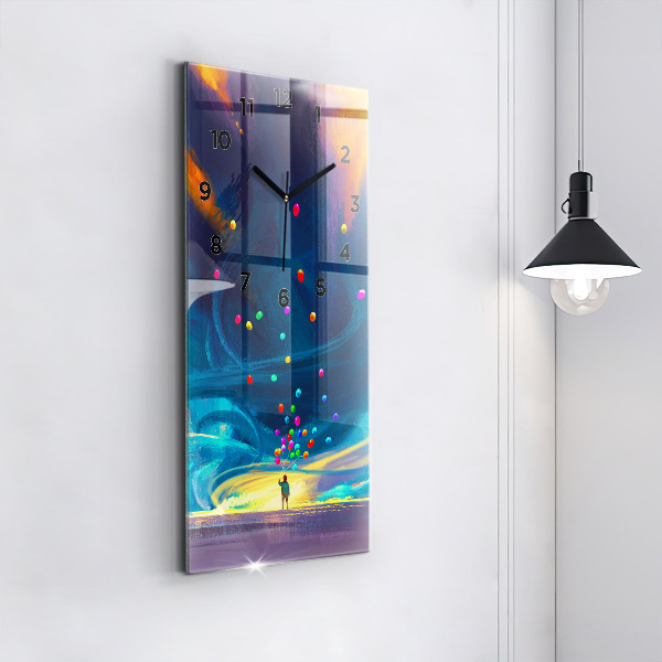 Orologio verticale Bambino e palloncini