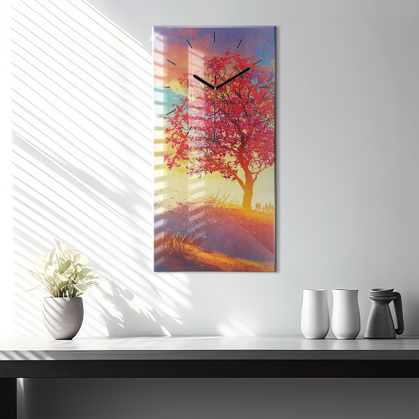 Orologio verticale Paesaggio autunnale