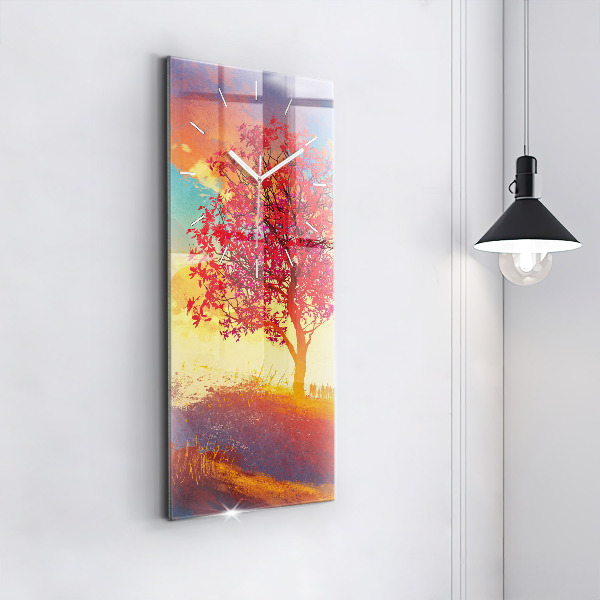Orologio verticale Paesaggio autunnale