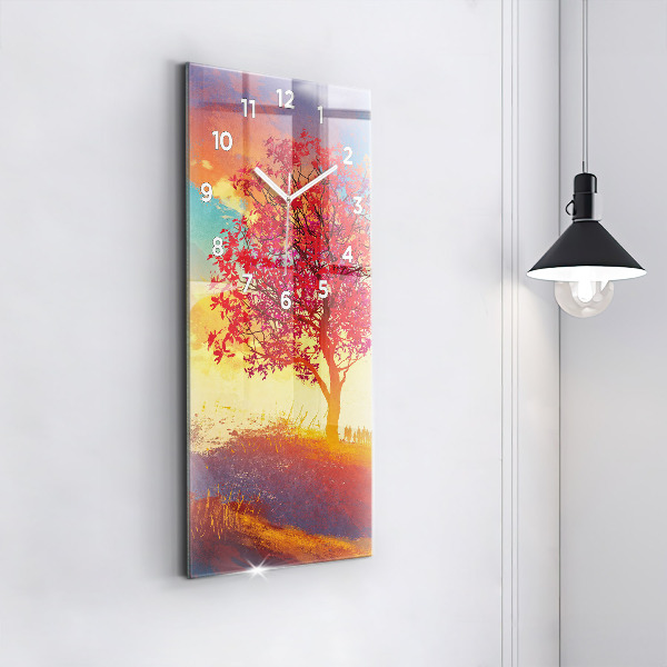 Orologio verticale Paesaggio autunnale