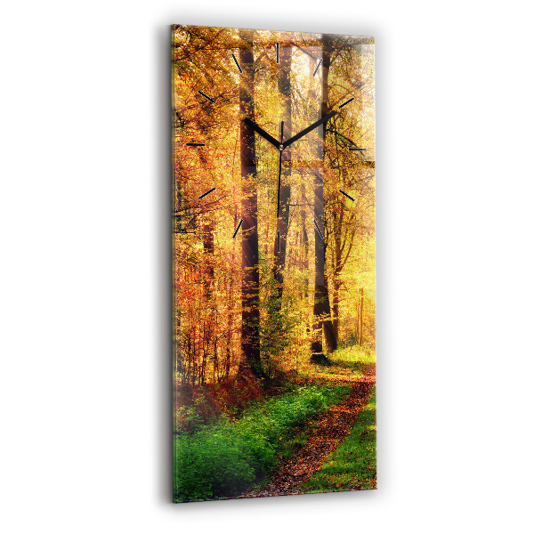 Orologio verticale Paesaggio autunnale della foresta