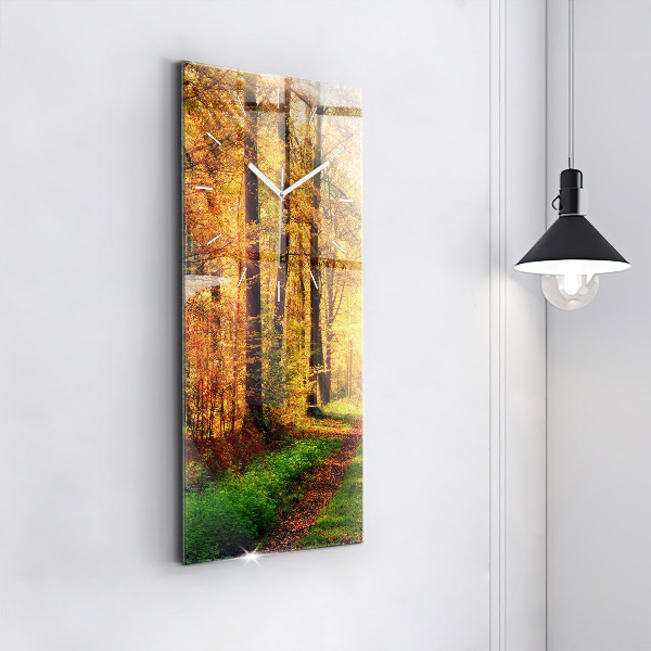 Orologio verticale Paesaggio autunnale della foresta