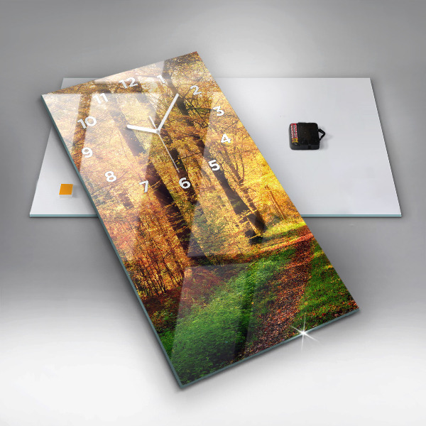 Orologio verticale Paesaggio autunnale della foresta