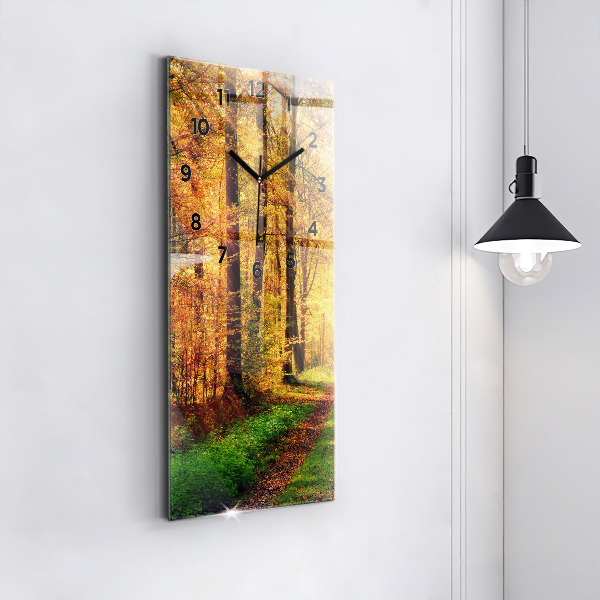 Orologio verticale Paesaggio autunnale della foresta