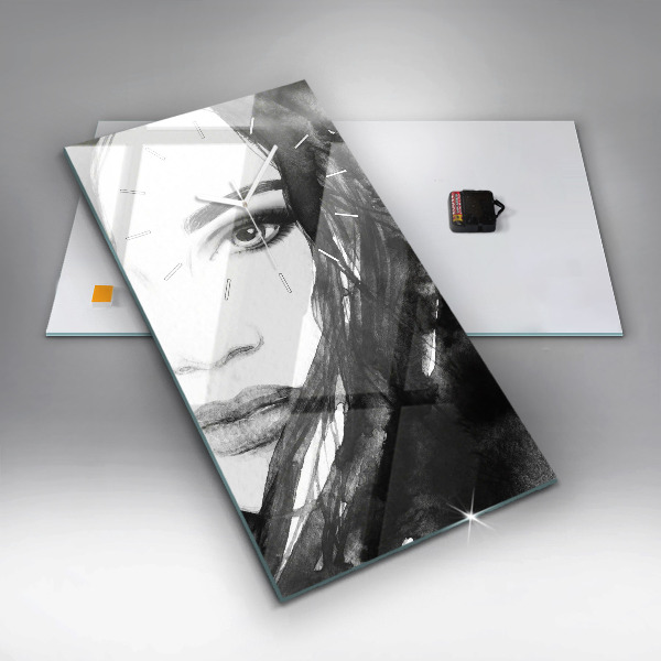 Orologio verticale Ritratto di una donna