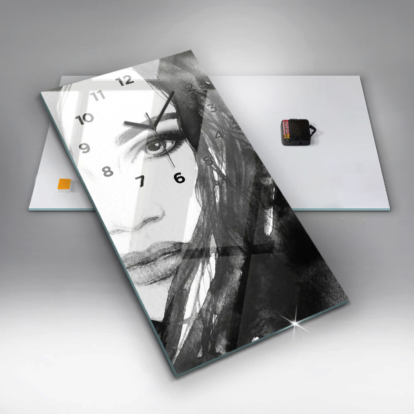 Orologio verticale Ritratto di una donna