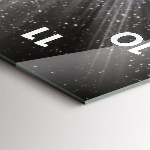 Orologio verticale Terra Luna Sole