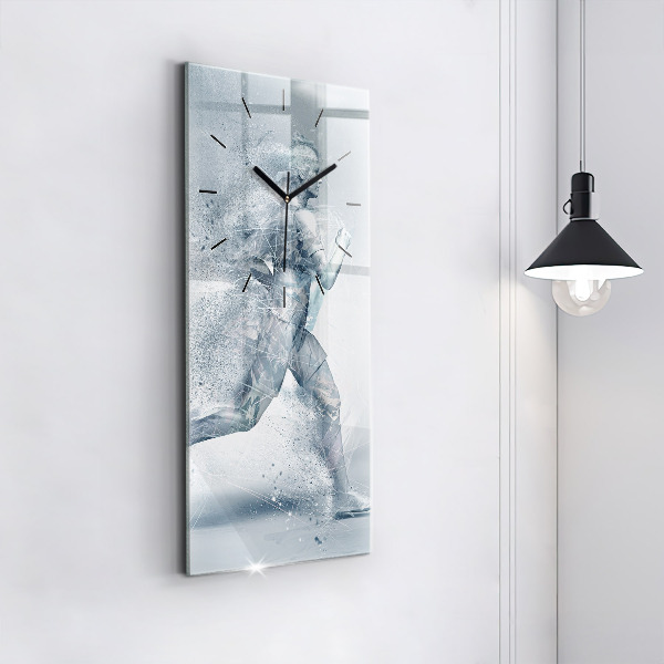 Orologio verticale Uomo che corre