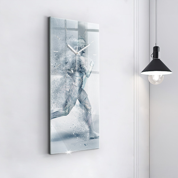 Orologio verticale Uomo che corre