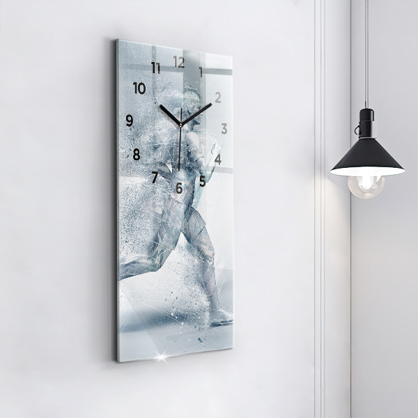 Orologio verticale Uomo che corre