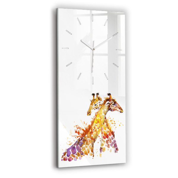 Orologio verticale Giraffa - acquerello