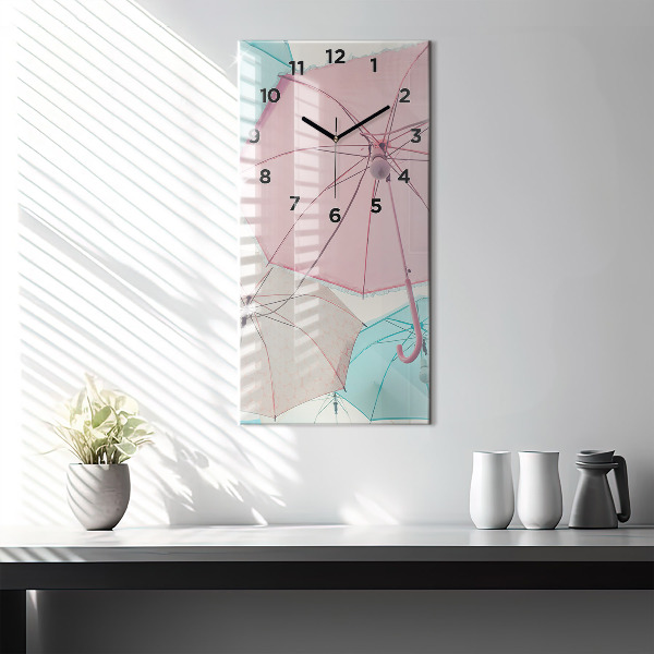 Orologio verticale Ombrelli pastello