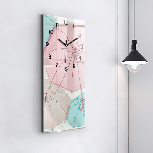 Orologio verticale Ombrelli pastello