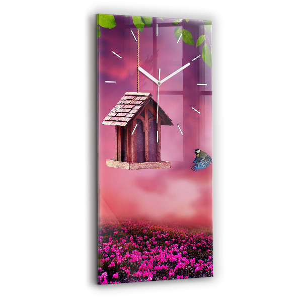 Orologio verticale Casetta per uccelli