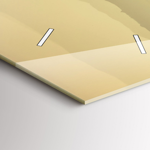 Orologio verticale Pendii montuosi nebbiosi