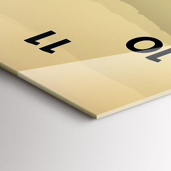 Orologio verticale Pendii montuosi nebbiosi