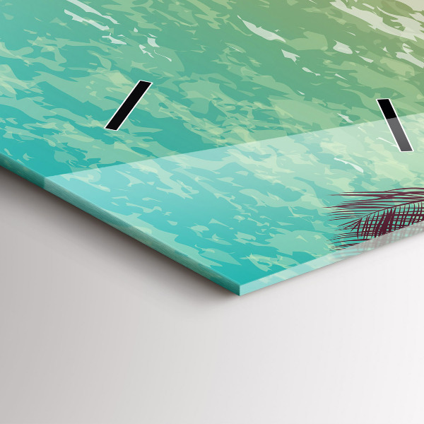 Orologio verticale Palme tropicali