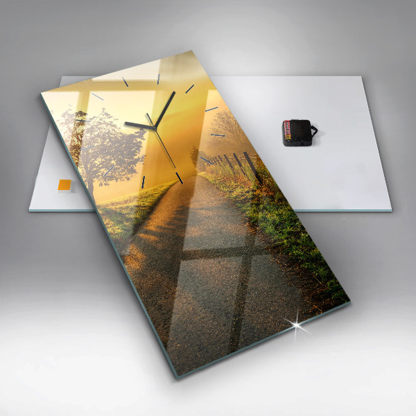 Orologio verticale Nebbia all'alba