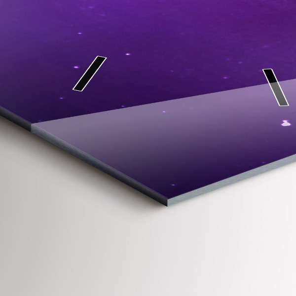 Orologio verticale in vetro aurora boreale