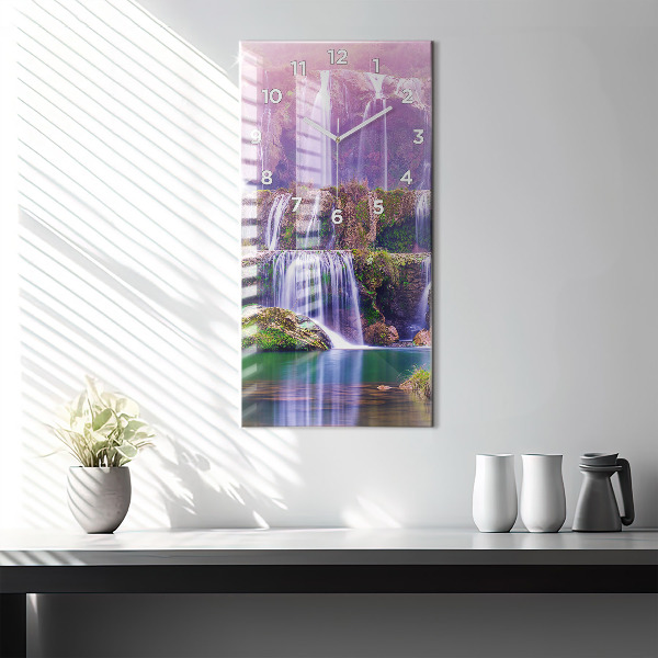 Orologio verticale in vetro Cascata Jiulong Cina