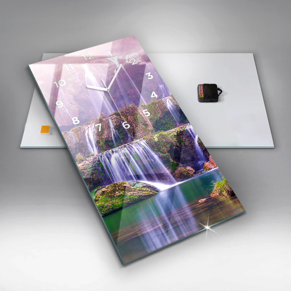 Orologio verticale in vetro Cascata Jiulong Cina