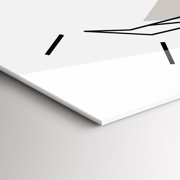 Orologio verticale in vetro Renna stile scandinavo