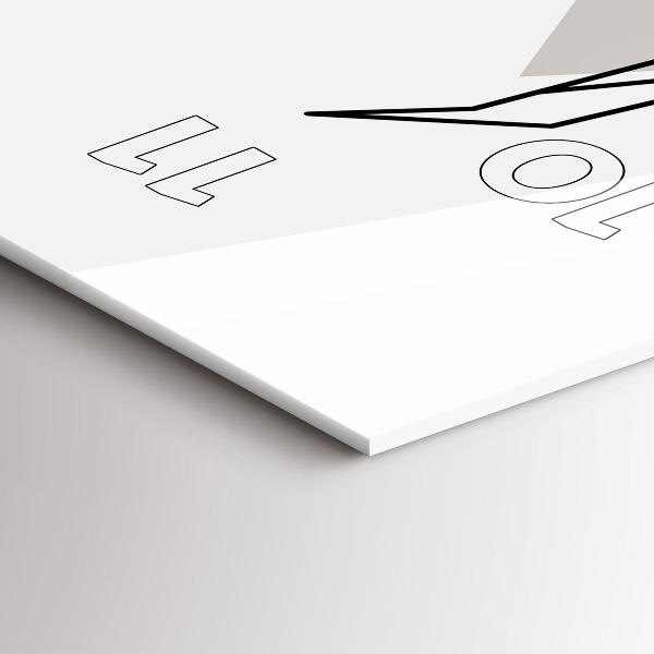 Orologio verticale in vetro Renna stile scandinavo