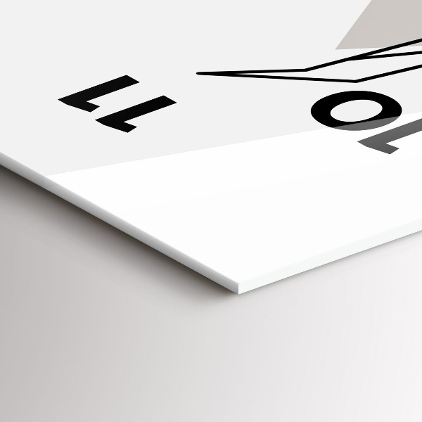 Orologio verticale in vetro Renna stile scandinavo