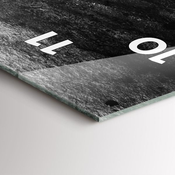 Orologio verticale in vetro Donna con cappello