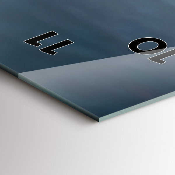 Orologio verticale in vetro Uomo in motocicletta