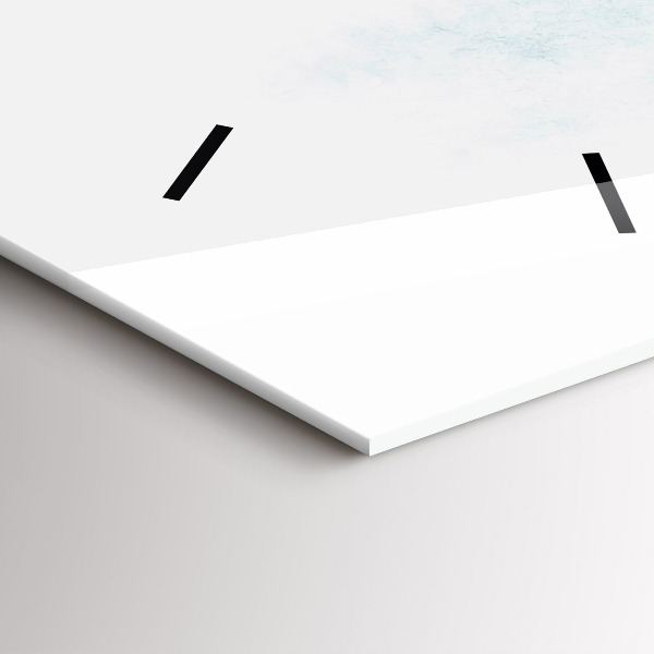 Orologio verticale in vetro Foresta invernale