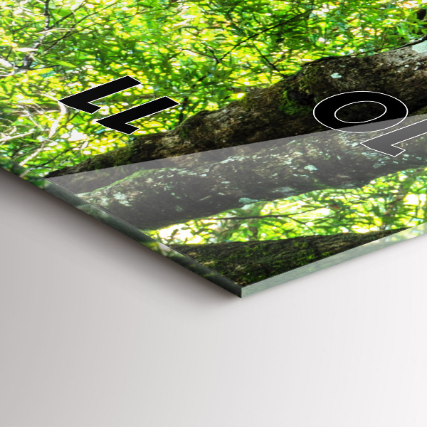 Orologio verticale Cascata nella foresta