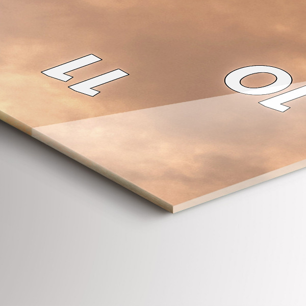 Orologio verticale Animali e tramonto