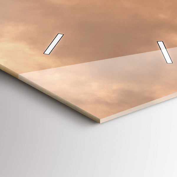 Orologio verticale Animali e tramonto