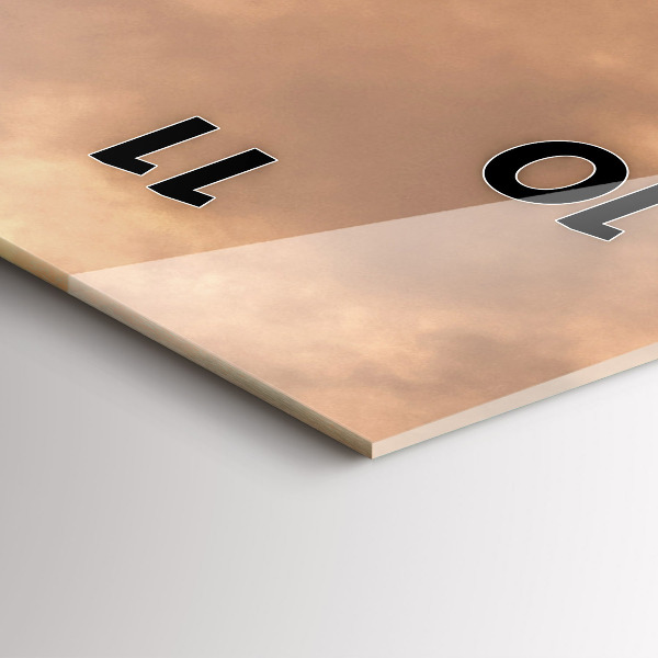 Orologio verticale Animali e tramonto