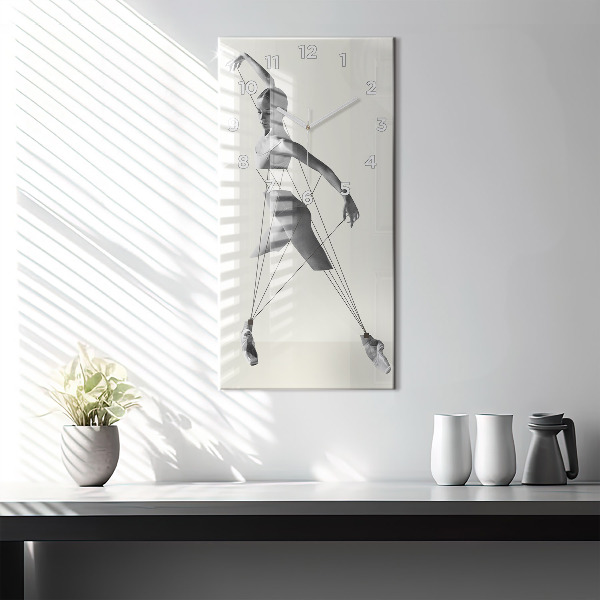Orologio verticale Ballerina astratta