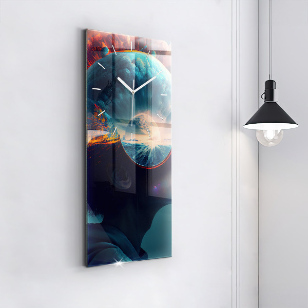 Orologio verticale Mondo futuristico