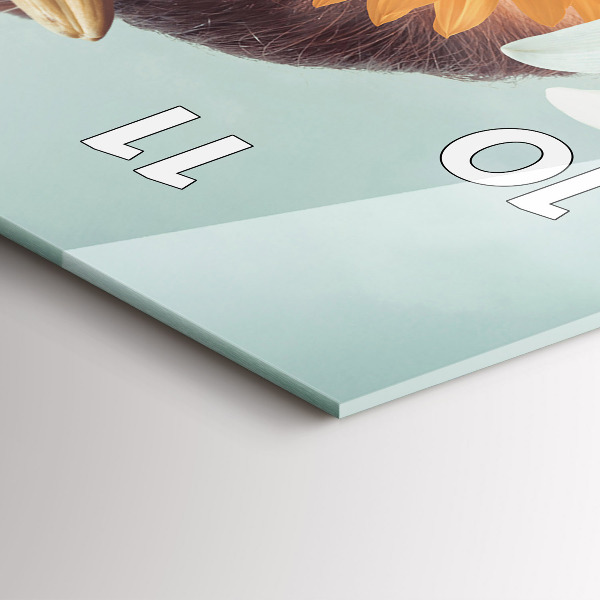 Orologio verticale Donna con fiori