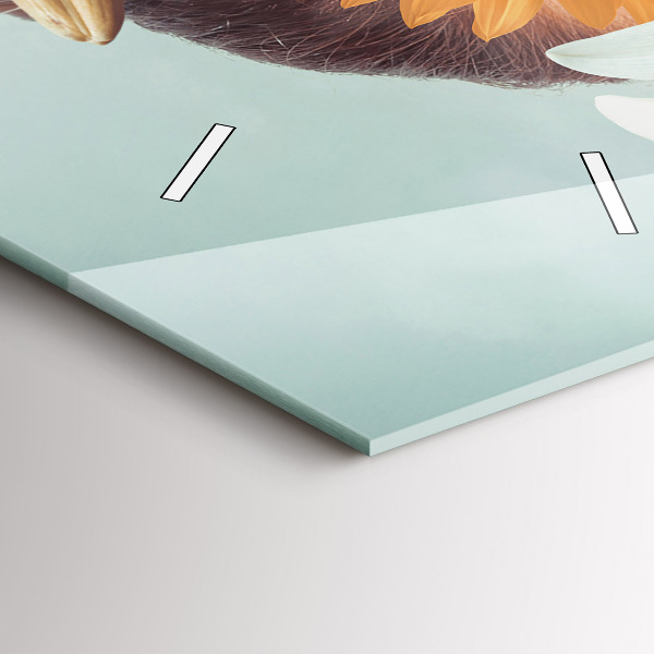 Orologio verticale Donna con fiori