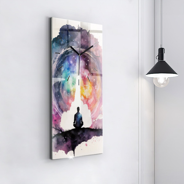 Orologio verticale in vetro Stile di vita meditativo